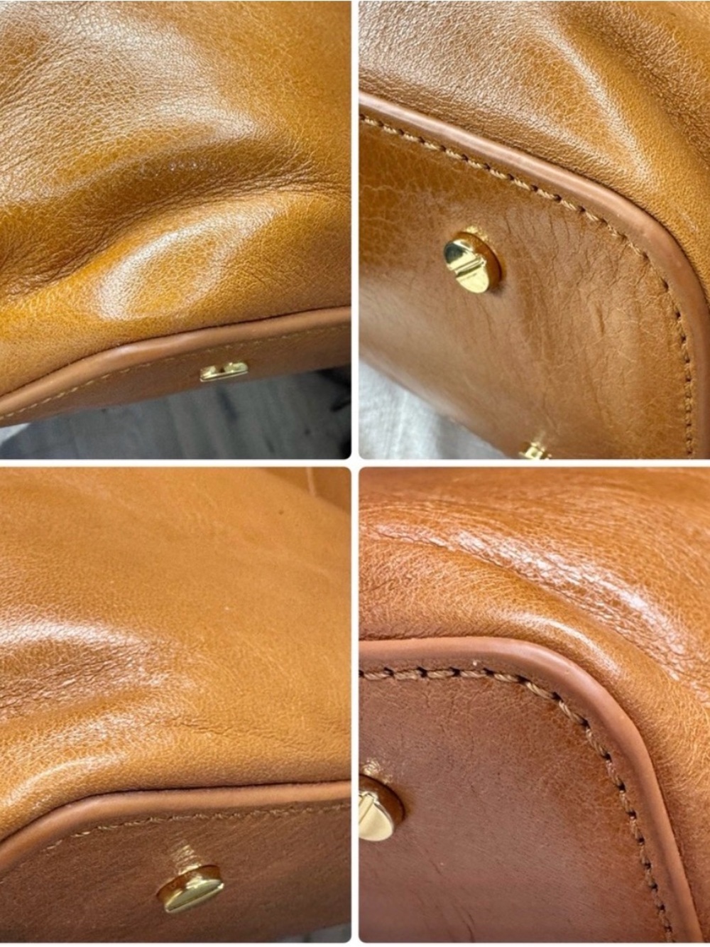 Tory Burch Bombe Tote Tan with dust bag - Picture 6 of 10
